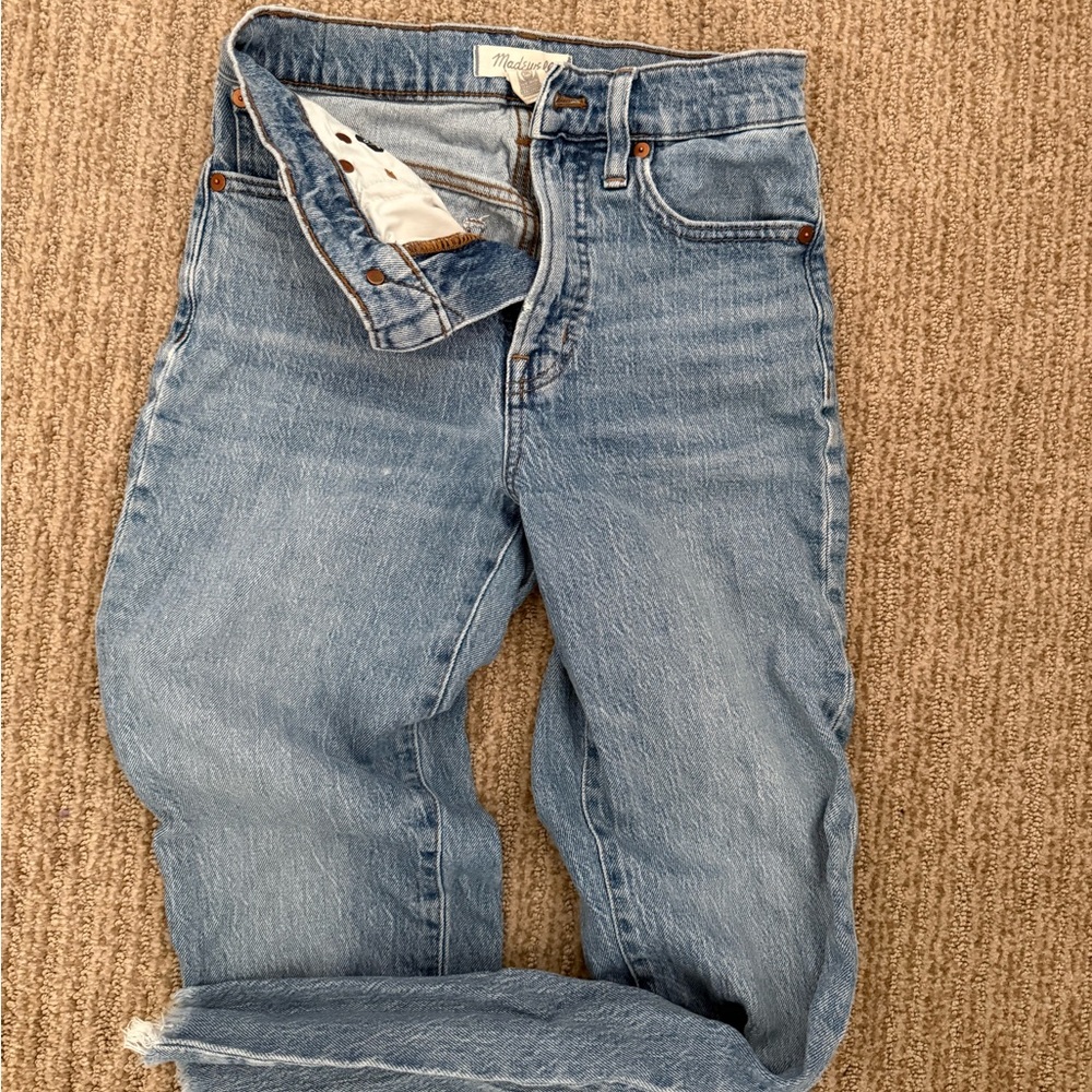 Madewell Women's Light Blue Straight Leg Jeans
